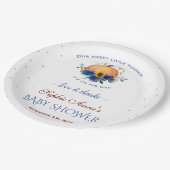 男の子の小さなカボチャ感謝ベビーシャワーパップ ペーパープレート (アングル)