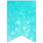 男の子の小さなティール（緑がかった色）とタンベビーシャワー バンティングフラッグ (第1の旗)