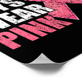 男の子の幼児のための乳がんシャツ ポスター (角)