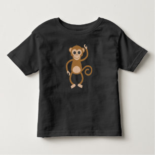 男の子の幼児猿のTシャツ トドラーTシャツ