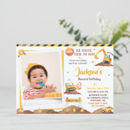 男の子の建築の誕生日の招待（写真あり） 招待状