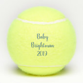 男の子の性はテディー・ベアが付いているテニス・ボールを明らかにします テニスボール (裏面)