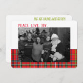 男の子の性別が休日の超音波写真カードを表示 シーズンカード (正面/裏面)