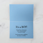 男の子の性別表示カード カード (内部)