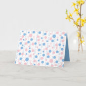 男の子の性別表示カード カード (黄色い花)