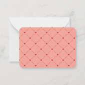 男の子の怪物カードのための教室バレンタインデー ノートカード (裏面)