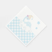 男の子の恐竜の眠り スタンダードランチョンナプキン (角)