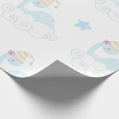 男の子の恐竜の眠り ラッピングペーパー (角)