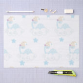 男の子の恐竜の眠り 薄葉紙 (クラフト)