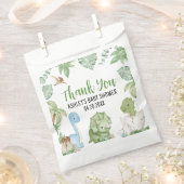 男の子の恐竜の赤ちゃんシャワー フェイバーバッグ (クリップ留めされた状態)