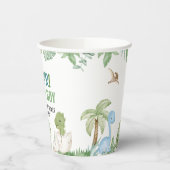 男の子の恐竜の赤ちゃんシャワー 紙コップ (左)