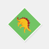 男の子の恐竜をテーマにした誕生日パーティー スタンダードカクテルナプキン (角)