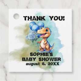 男の子の恐竜を吠える フェイバータグ