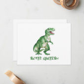 男の子の恐竜ノートカード ノートカード (正面/裏面インサイチュ)