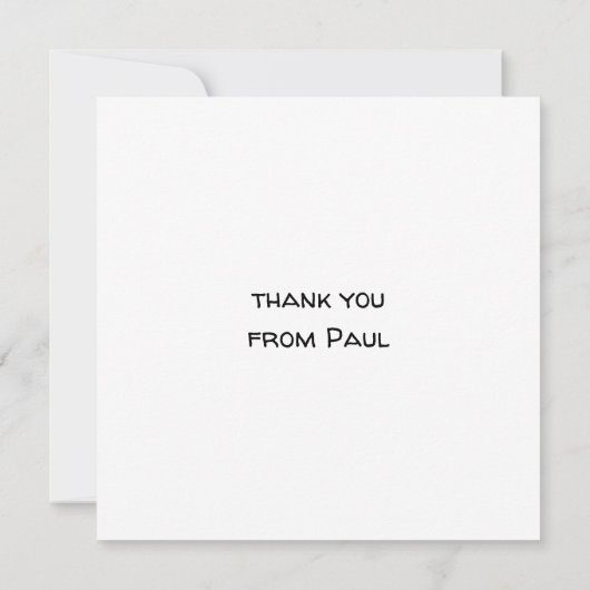 男の子の恐竜感謝カード - 編集可能なパーティー 招待状 (裏面)