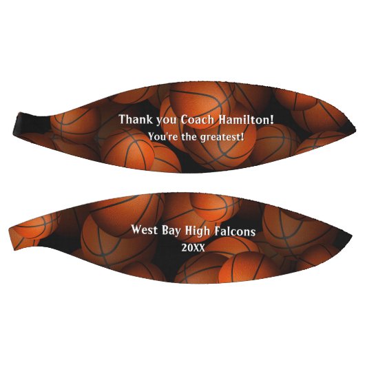 男の子の感謝してい女の子より記念コーチ バスケットボール (パネル)