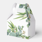 男の子の手のひら離れフローラグリーンベイビーシャワー フェイバーボックス (裏面サイド)
