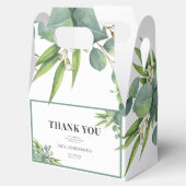 男の子の手のひら離れフローラグリーンベイビーシャワー フェイバーボックス (オープン)