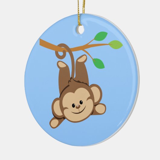 男の子の振動猿 セラミックオーナメント (左)