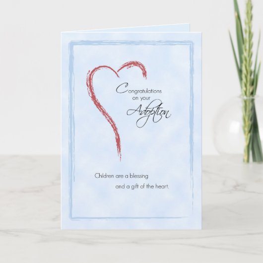 男の子の採用のお祝い、宗教青 カード (正面)