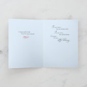 男の子の採用のお祝い、宗教青 カード (内部)