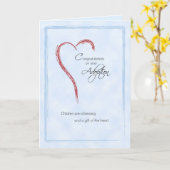 男の子の採用のお祝い、宗教青 カード (黄色い花)