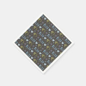 男の子の新生児紙ナプキン スタンダードカクテルナプキン (角)