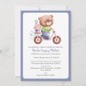 男の子の明るいバプテスマへのバウティゾの招待 招待状 (正面)