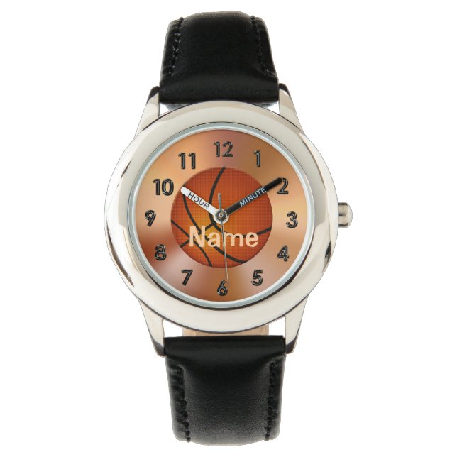 男の子の時計はパーソナライズされた子の贈り物 腕時計 (正面)