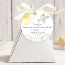 男の子の最初ののまわりに旅行ザ太陽飛行機1st誕生日