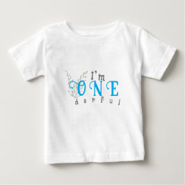 男の子の最初の誕生日ベビー ベビーTシャツ
