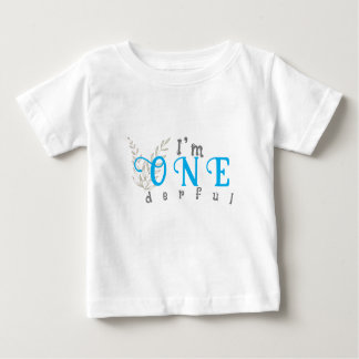 男の子の最初の誕生日ベビー ベビーTシャツ