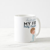 男の子の最初聖餐式の2018年のコーヒー・マグ コーヒーマグカップ (正面右)