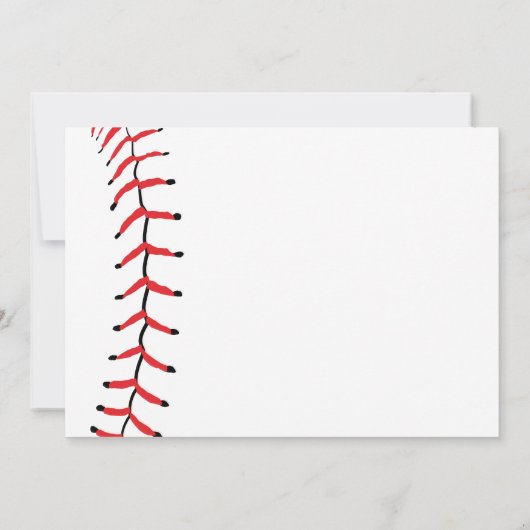 男の子の最初誕生日のパーティの招待状の野球 招待状 (裏面)