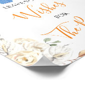 男の子の服カボチャの赤ちゃん離れシャワーあなたの願い ポスター (角)