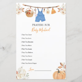 男の子の服カボチャ赤ちゃんシャワー祈りの言葉ベビー