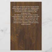 男の子の森の動物の森のベビーシャワー招待状 チラシ (裏面)