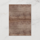 男の子の森の赤ちゃんシャワーおむつラッフル エンクロージャーカード (裏面)