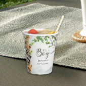 男の子の森の野生生物ベビーシャワーパーティー 紙コップ