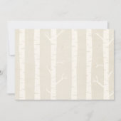 男の子の森林ベビーシャワーの招待動物の森林 招待状 (裏面)