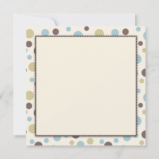 男の子の正方形 案内状 (裏面)