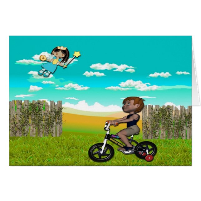 男の子の歯の妖精カード (正面横)