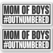 男の子の母の番号シール シール (正面)