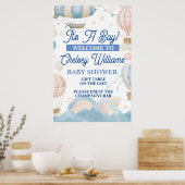 男の子の気球ウェルカムポスター ポスター (キッチン)