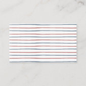 男の子の水色のおむつ航海のラッフル エンクロージャーカード (裏面)