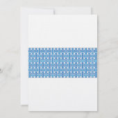 男の子の洗礼招待状 | ロイヤルブルー 招待状 (裏面)