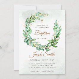 男の子の洗礼招待状 & 洗礼招待状 招待状