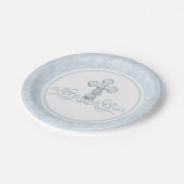 男の子の洗礼用紙皿 ペーパープレート (アングル)