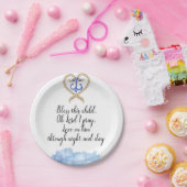 男の子の洗礼 ペーパープレート (パーティー)