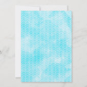 男の子の海の生き物ワンダーザ海の最初の誕生日 招待状 (裏面)